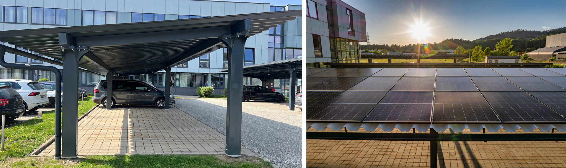 Solarcarport-Trapezblech