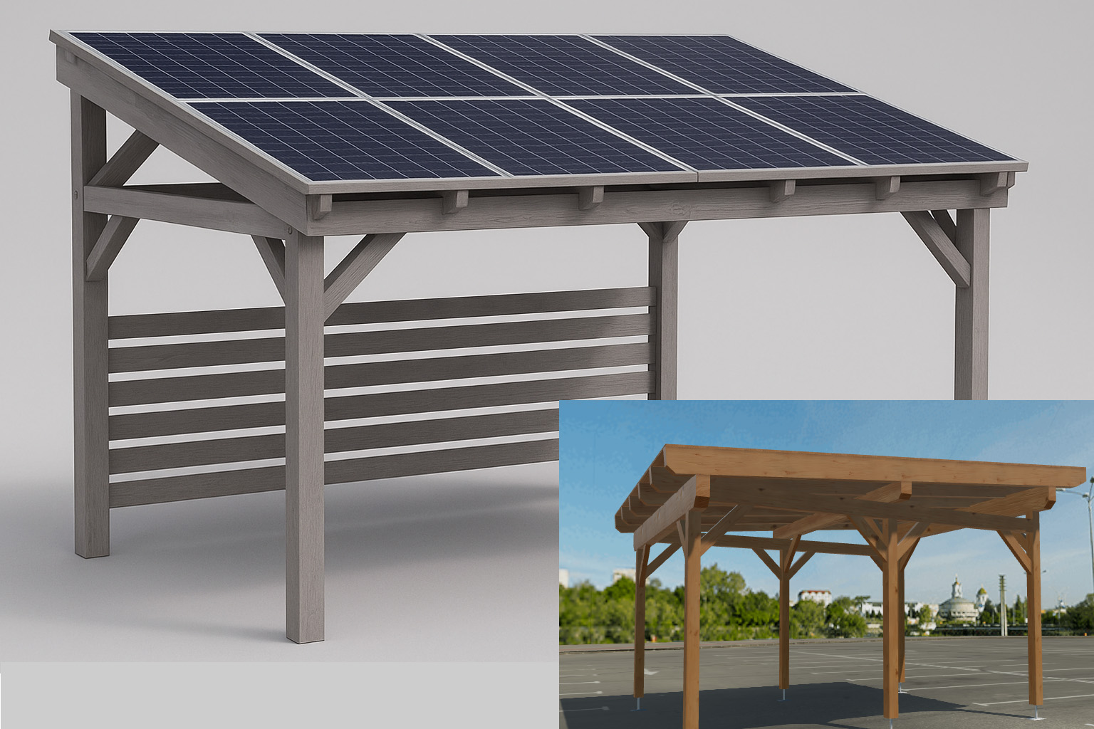 Solarholzcarport